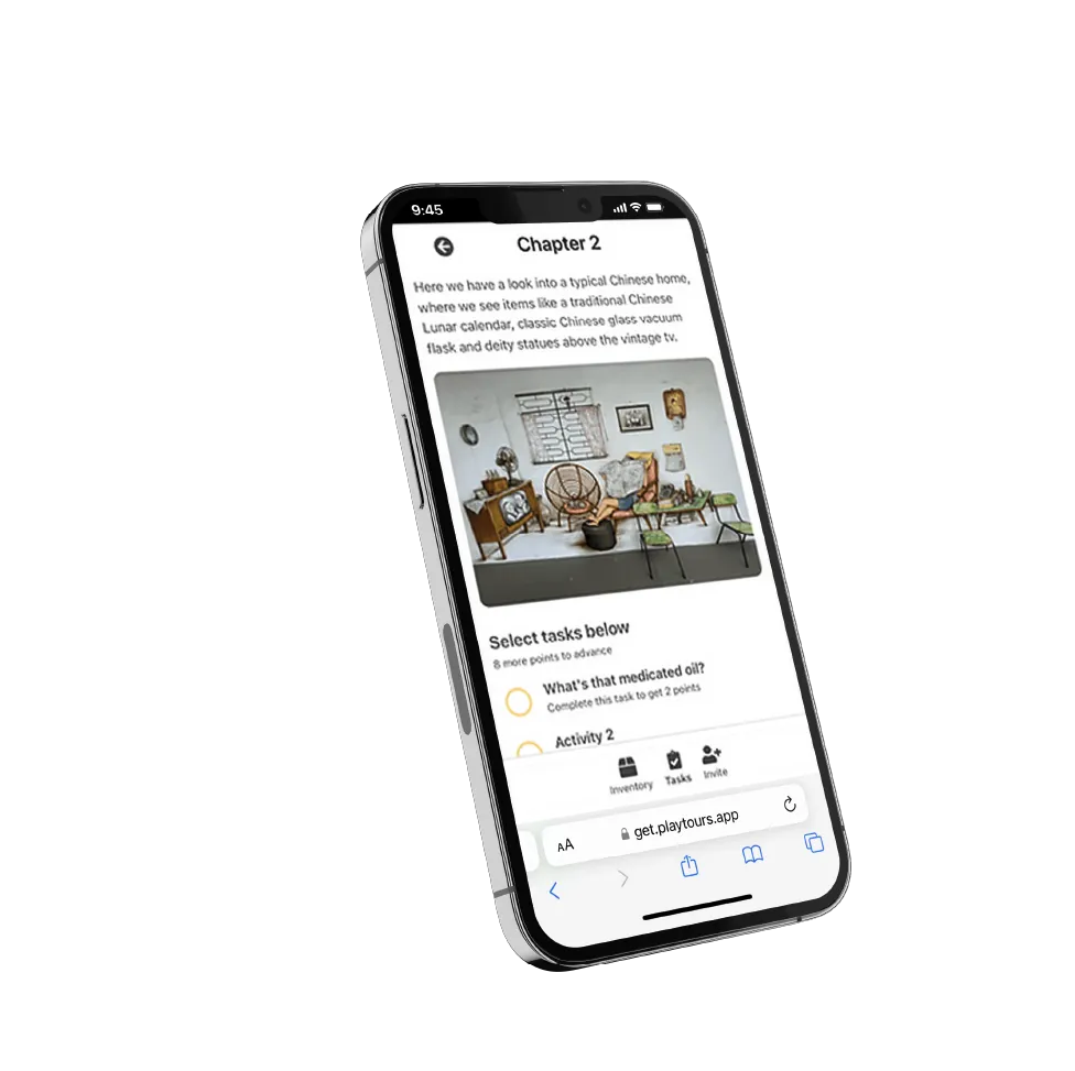 Self Guided Tours Phone app