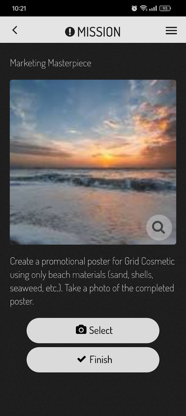 image of actionbound mission page