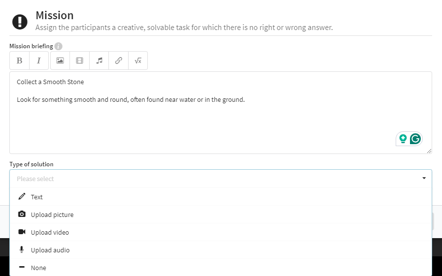 image of how to create game in actionbound
