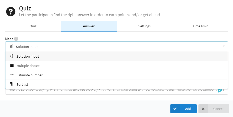 omage of how to use actionbound tasks