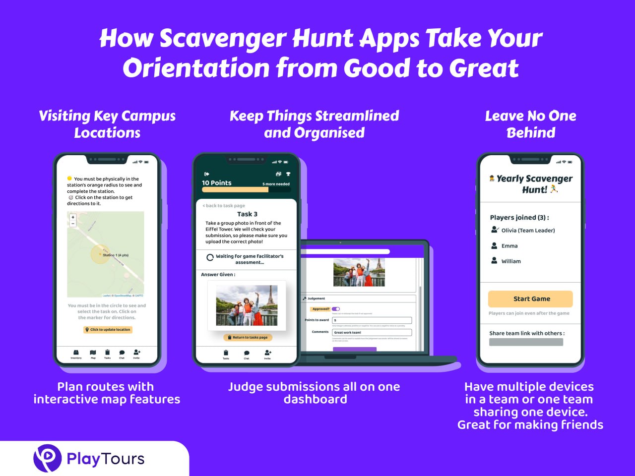 scavenger hunt app for college orientation