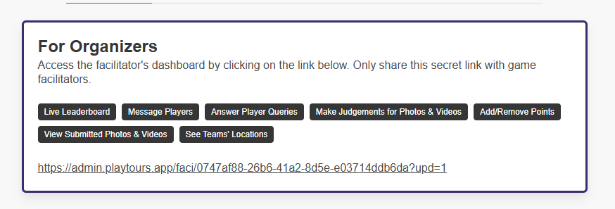 scavenger hunt apps features for admin