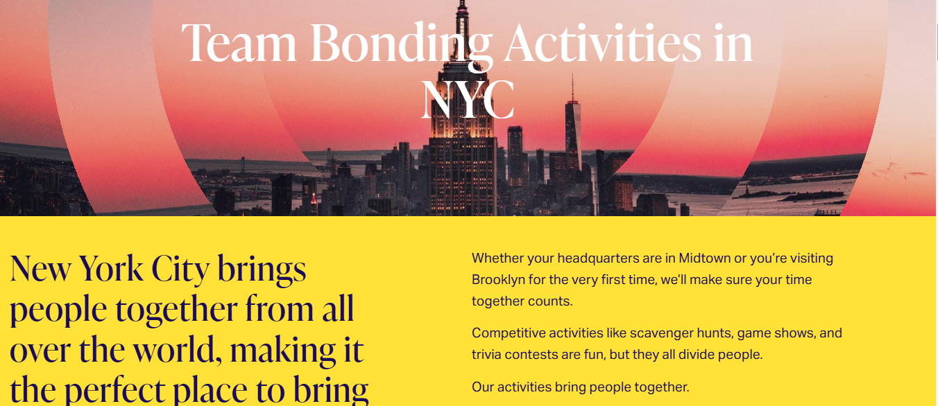 team building activities in NYC