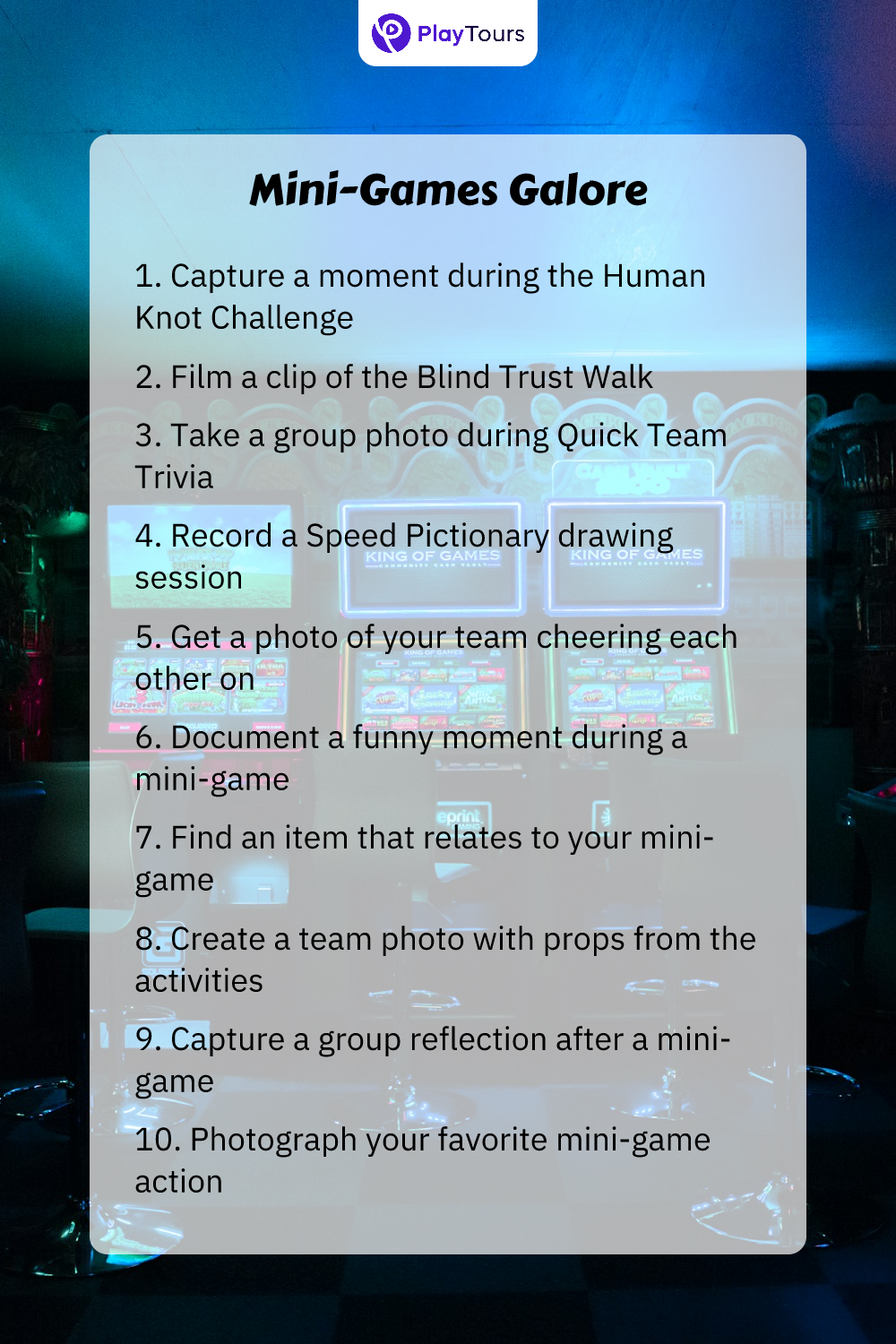 mini games tasks template