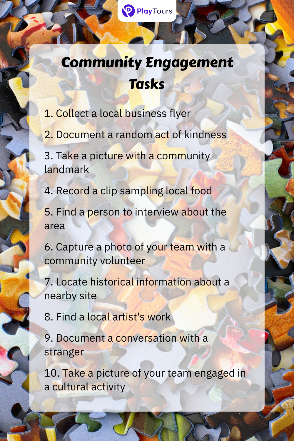 community engagement tasks template