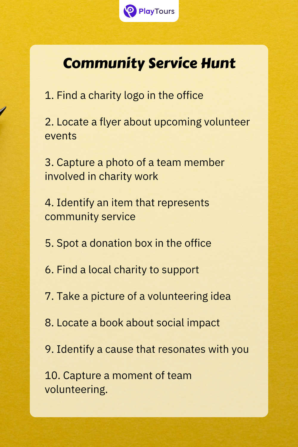 community service hunt templates