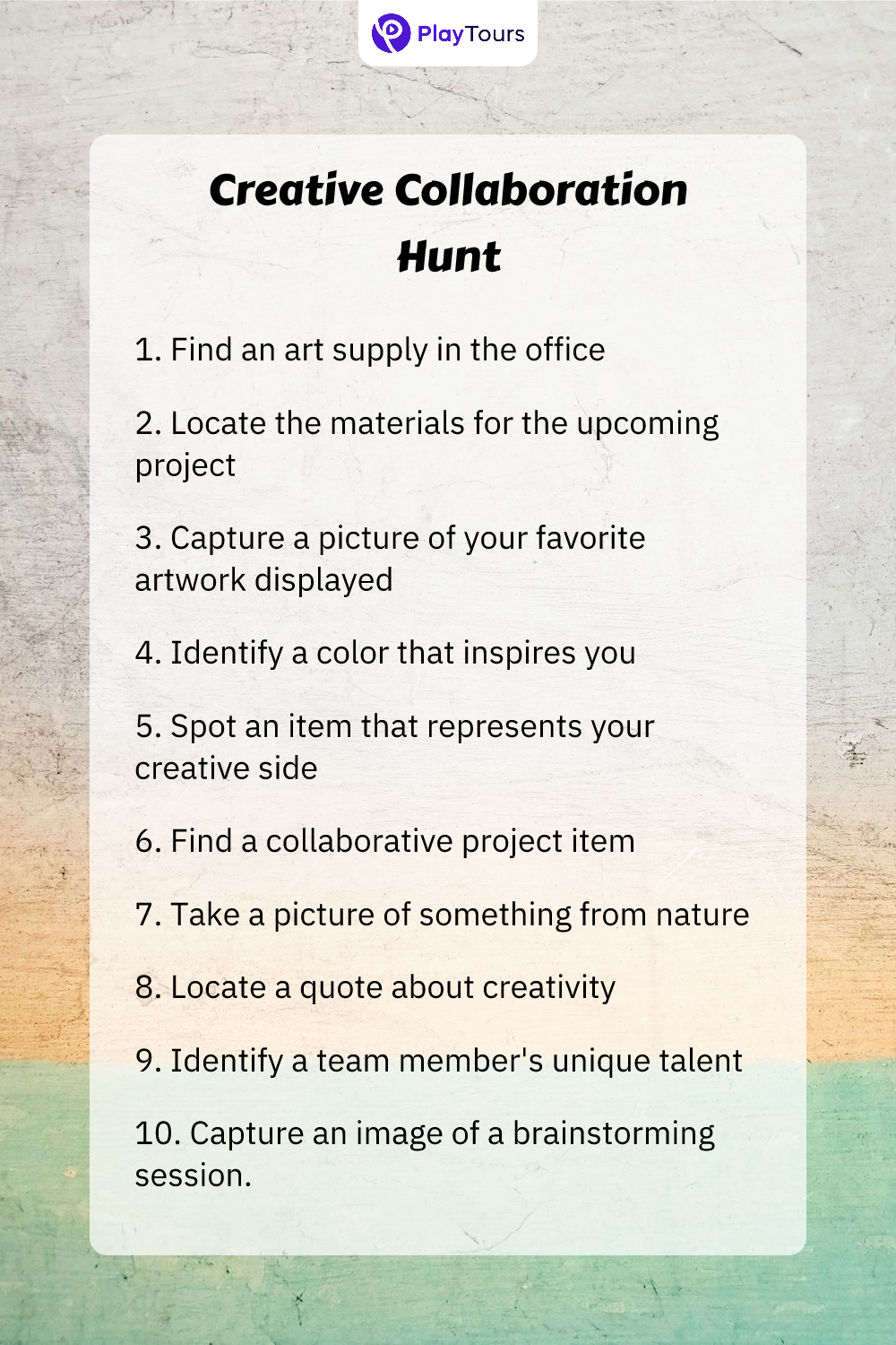 creative collaboration hunt template