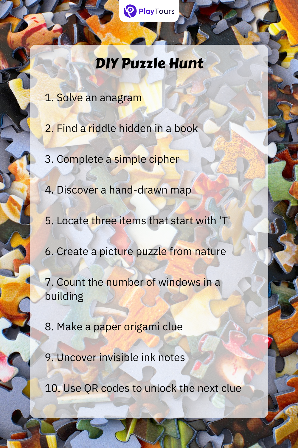 DIY puzzle hunt task template