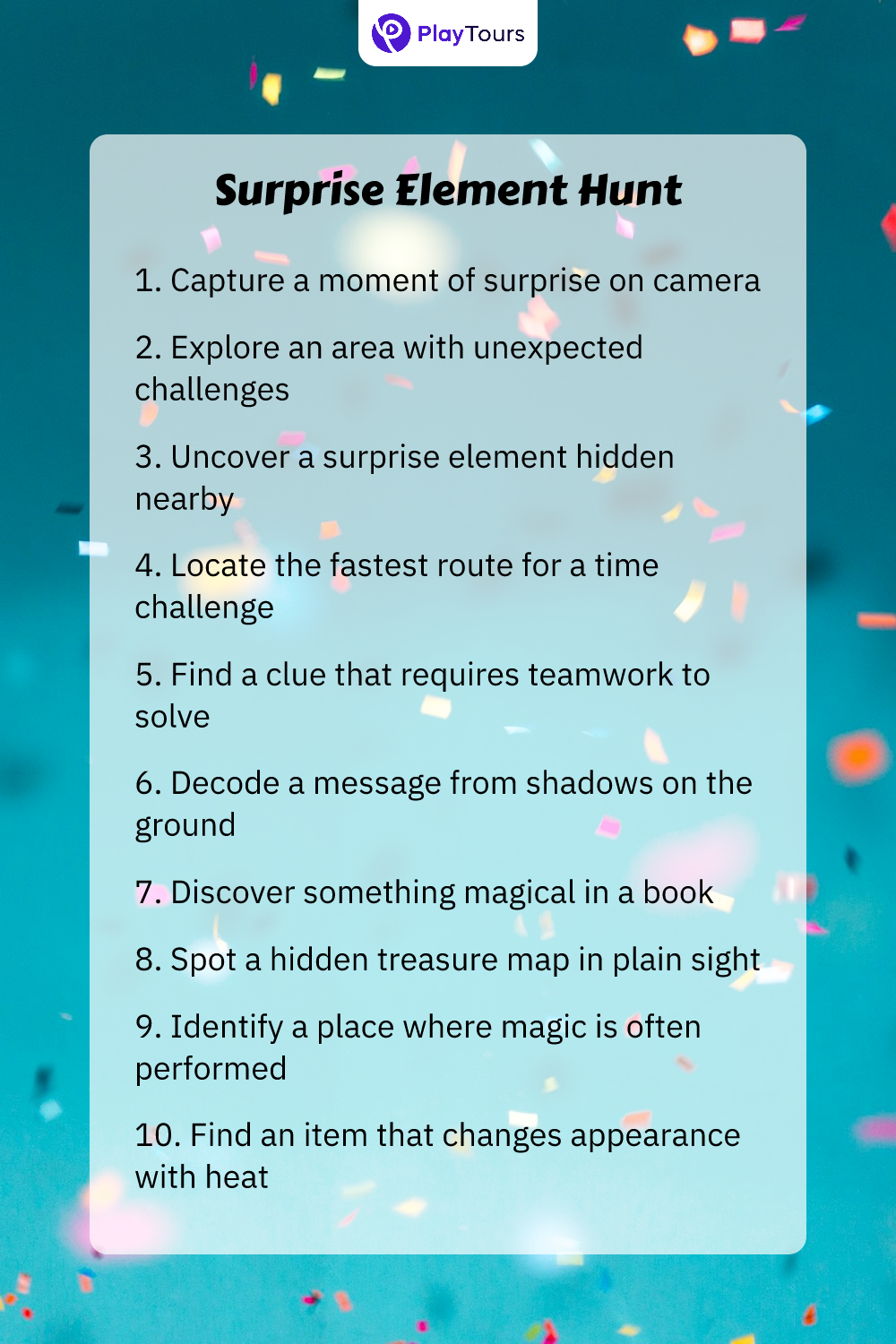 surprise element hunt task template