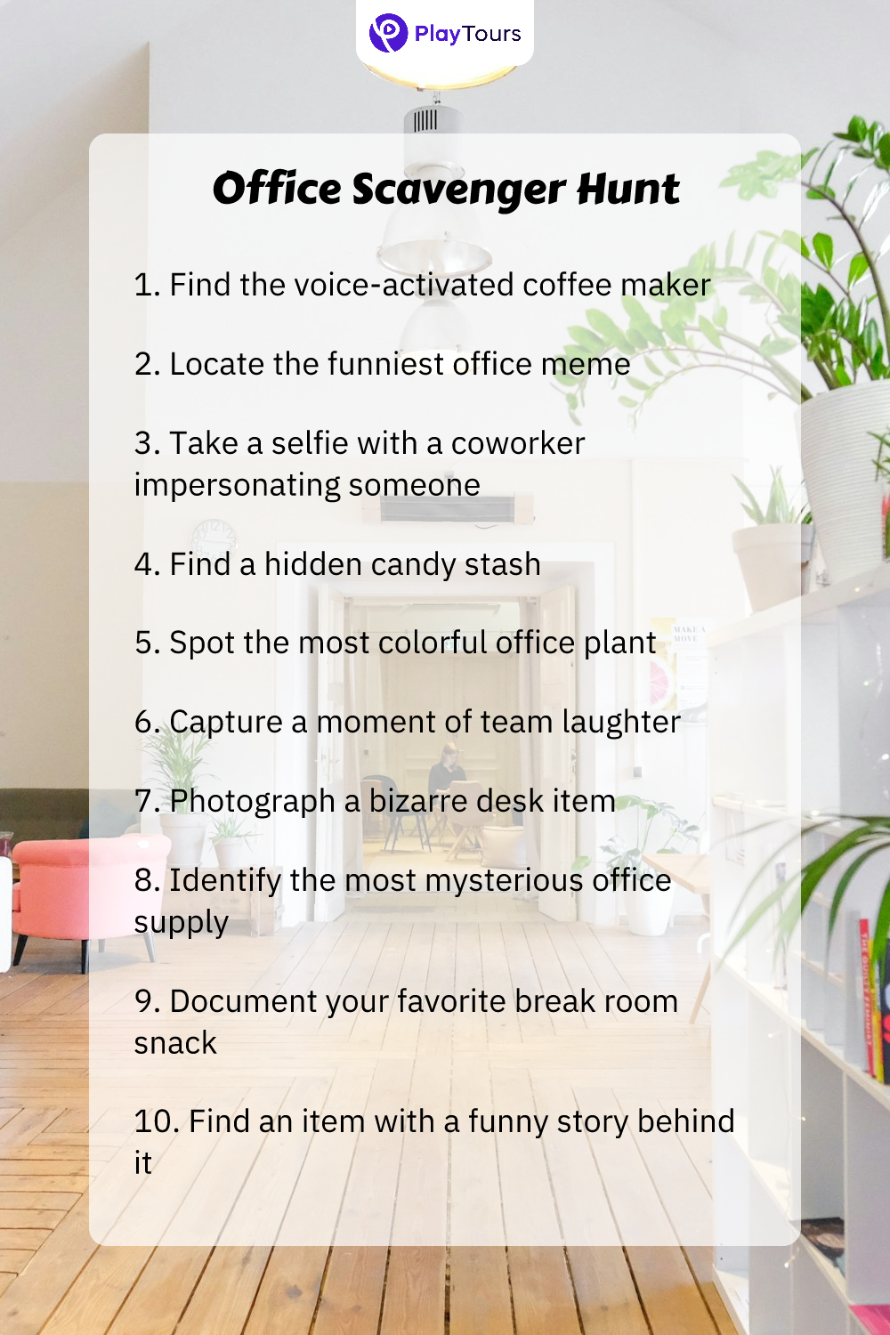 office scavenger hunt task template 