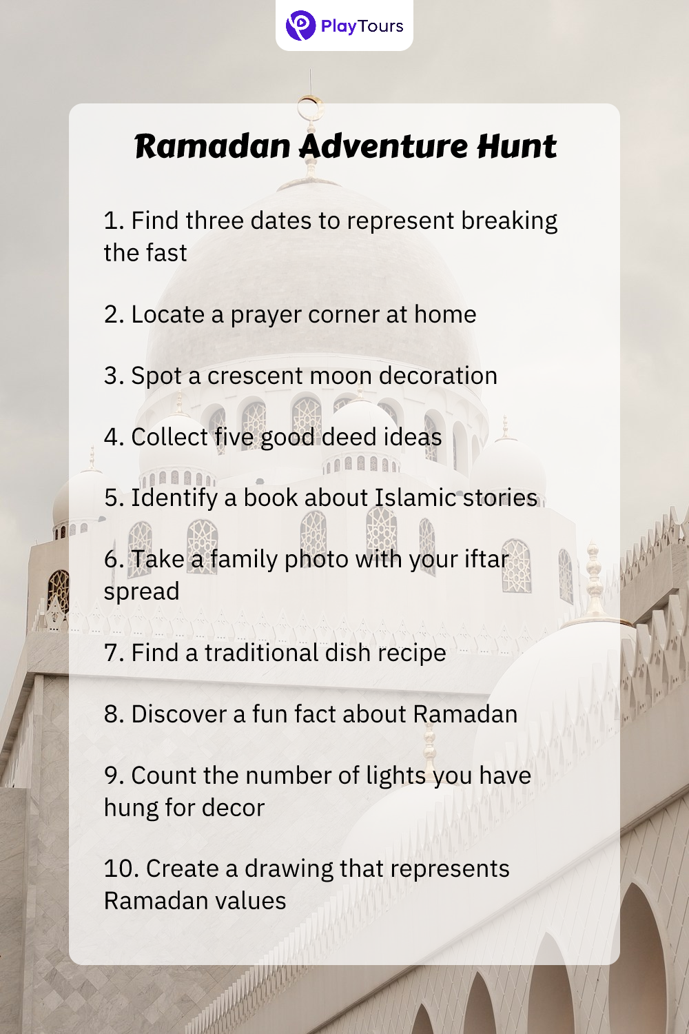 Printable ramadan scavenger hunt templates