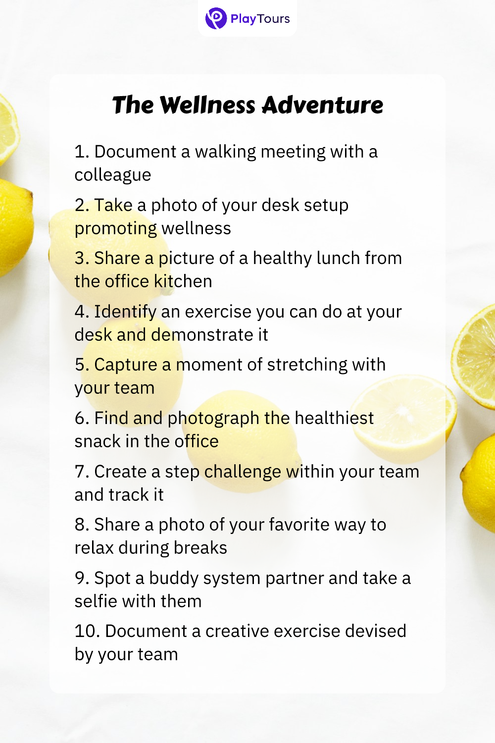 the wellness adventure task template