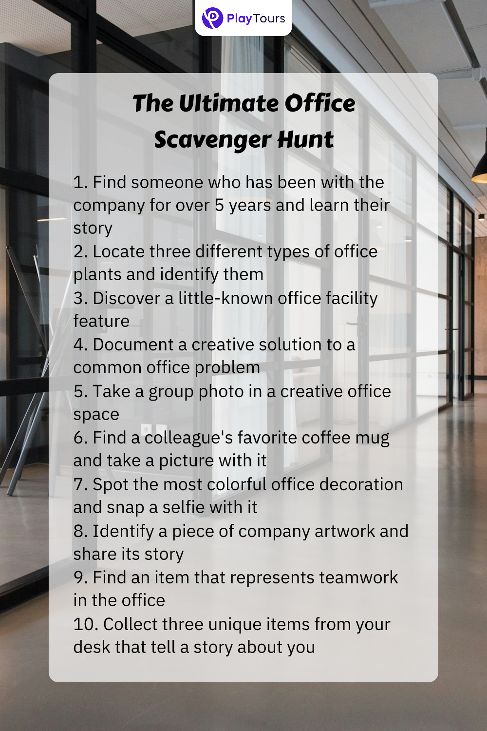 the ultimate office scavenger hunt task template