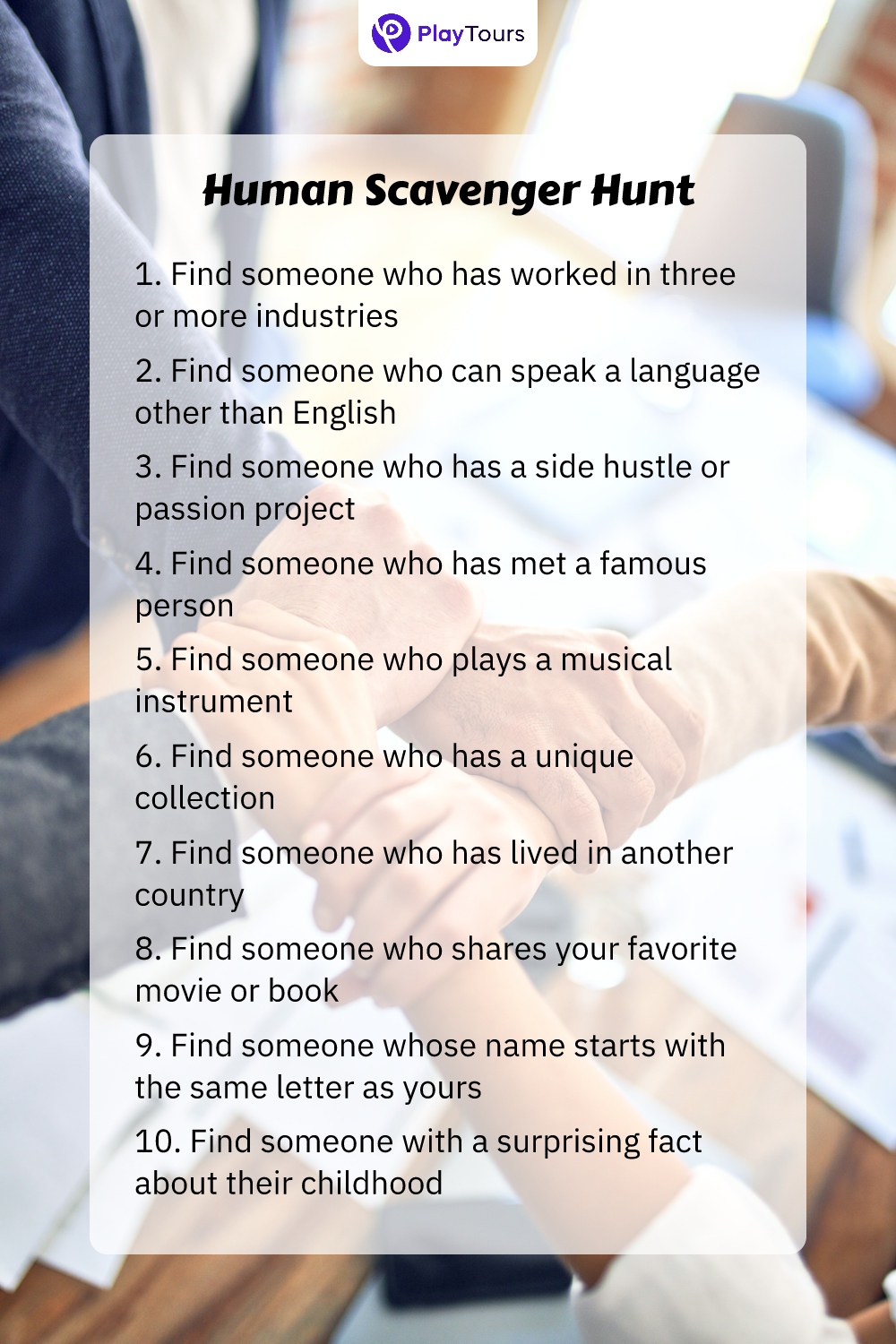 printable human scavenger hunt