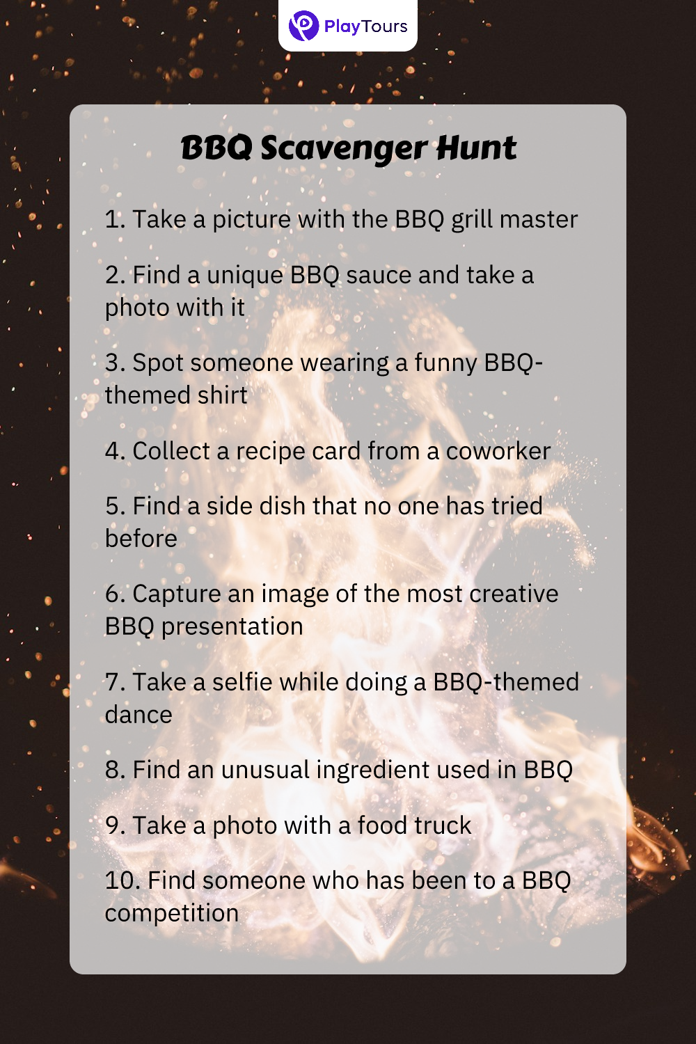 bbq scavenger hunt task template