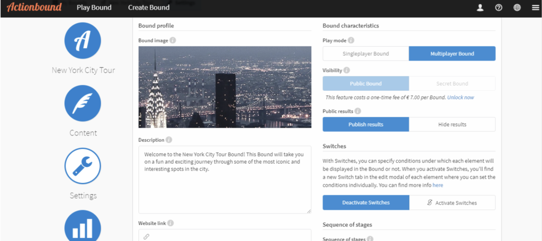 actionbound features